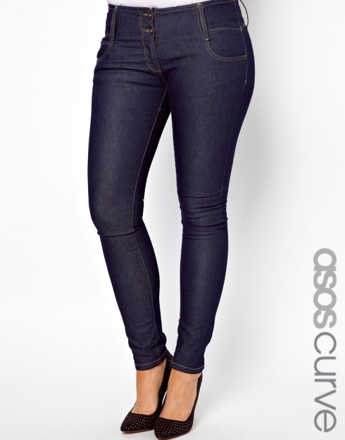 ASOS CURVE Super Sexy Skinny Jeans, $42.42 from ASOS