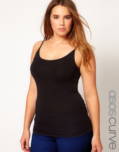 ASOS CURVE Exclusive Vest in Soft Stretch Jersey, $10.61 from ASOS