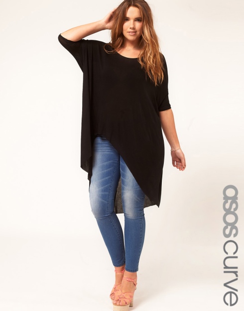 ASOS CURVE Jersey Top with Dip Back, $53.03 from ASOS
