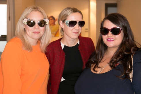 Kate and Sarah (Beat PR) and I rocking some of the amazing glasses at the Sunglass Hut & OPSM Spring/Summer 13/14 collections preview Image / James Lowe