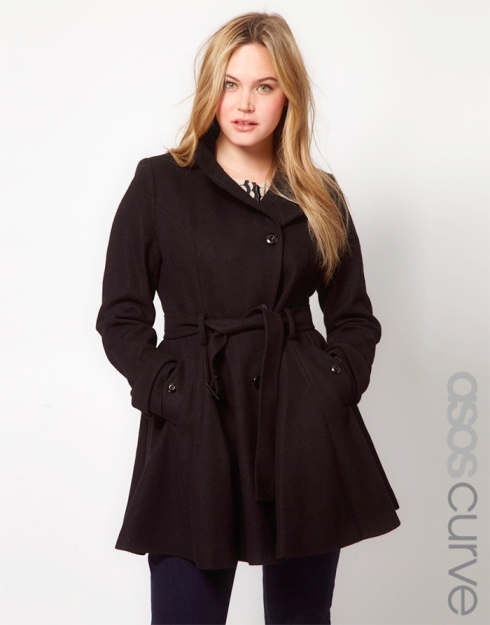 ASOS CURVE Fit And Flare Coat, $148.47 from ASOS