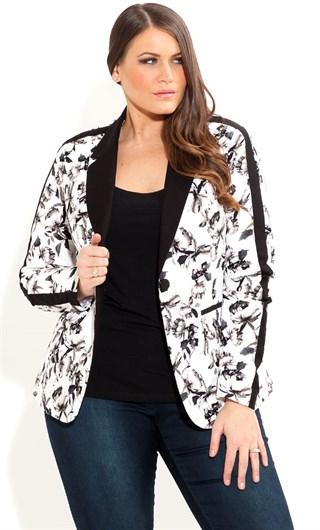 Floral Bloom Jacket, $149.99 from City Chic