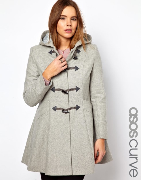 ASOS CURVE Swing Duffle Coat, $169.68 from ASOS