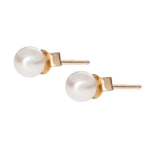 Laura Lee Pearl And 9ct Gold Stud Earrings, $148.47 from ASOS