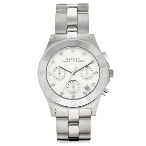 Marc By Marc Jacobs Silver Chronograph Watch, $443.29 from ASOS