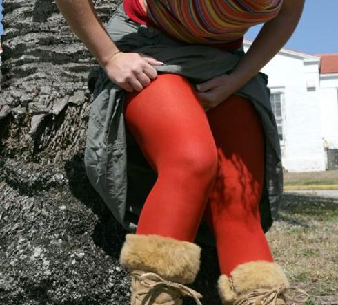 Solid Colour Plus Size Tights, USD $9.00 from We Love Colors