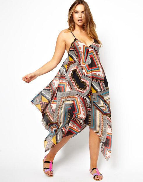 ASOS CURVE Tribal Print Beach Dress, $53.33 from ASOS