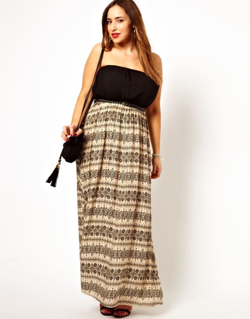 New Look Inspire Folk Bandeau Maxi Dress, $49.04 from ASOS