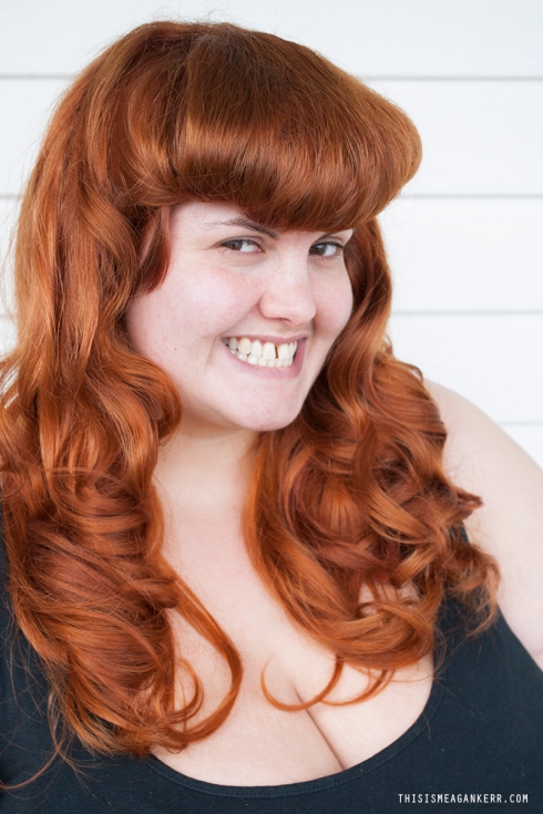 Ginger rockabilly curls